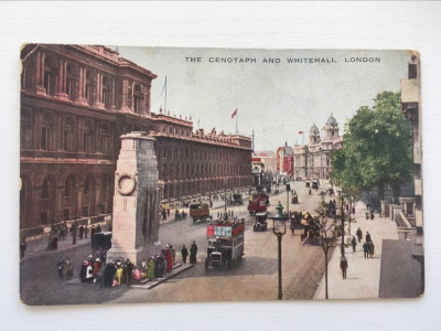 Carte postala veche UK Londra The Cenotaph and Whitehall necirculata, anii 30-40 foto