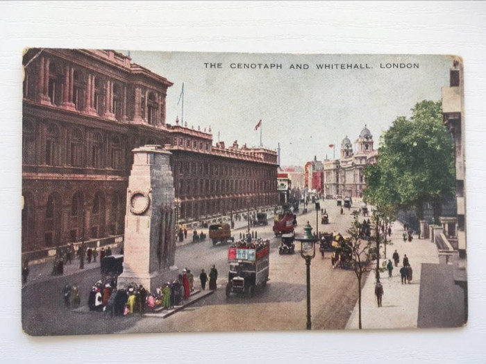 Carte postala veche UK Londra The Cenotaph and Whitehall necirculata, anii 30-40