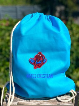 Saculet gradinita personalizat Spiderman foto