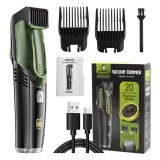 Aparat de tuns cu aspirare, rezistent la apa IPX6, 20 lungimi ajustabile, reincarcabil, set cadou