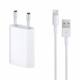 INCARCATOR RETEA 230V - USB 5V 1000MAH (14853) CU CABLU DATE IPHONE 5/6/7 ALB BLISTER