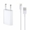 INCARCATOR RETEA 230V - USB 5V 1000MAH (14853) CU CABLU DATE IPHONE 5/6/7 ALB BLISTER