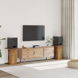 VidaXL Noptiere, 2 buc., lemn vechi, 30x30x60 cm, lemn prelucrat