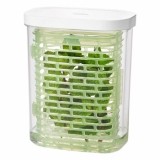 Recipient pentru pastrarea verdeturilor OXO, 11 x 15,5 x 19,6 cm, plastic, 11212200, Verde/Alb