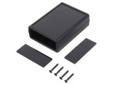 Carcasă ABS Neagră cu Panou 66.5x92x28 mm