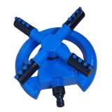 Cumpara ieftin Aspersor Rotativ Automatic 360 Grade, 4 Brate, 16 Duze Pulverizare MD906, Albastru, Gradina, Irigare