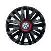 Set 4 capace roti Negre Cu Inel Rosu Royal R16 pentru gama auto Volkswagen, Autohelix MSA