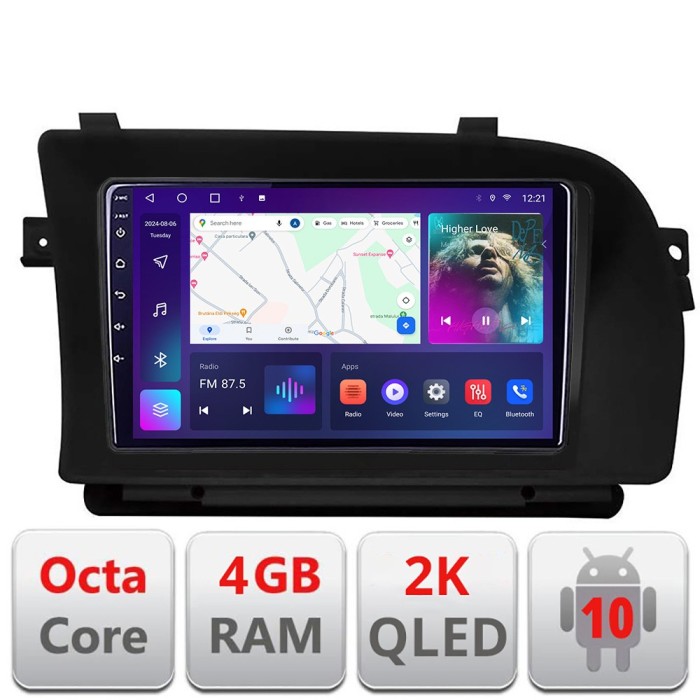 Navigatie S Klass w221 Android Octa Core Ecran 2K NTG3 QLED GPS 4G 4+32GB 360 CarStore Technology