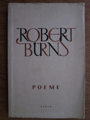 Robert Elliott Burns - Poeme foto