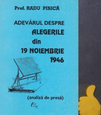 Adevarul despre alegerile din 19 noiembrie 1946 adu Pisica foto