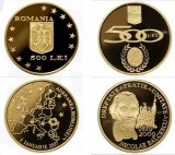 LOT 2 Monede BNR 500 lei (Aderarea R si N. Balcescu) , 31,1 gr (24 carate)