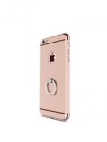 Cumpara ieftin Husa iPhone 8 Rose Gold Luxury 3in1 Ring MyStyle Elegance, Protectie Completa, Anti-soc, Anti-zgarieturi