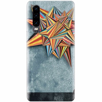 Husa silicon pentru Huawei P30, Abstract Colorful Balloon Triangles foto