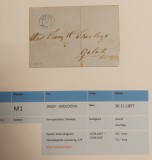 Romania 1857 - Scrisoare circulata IASI-GALATI