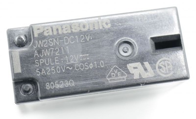 12VDC 5A-250VAC RELAIS, 2 WECHSLER, PRINT JW2SN-DC12V PANASONIC foto