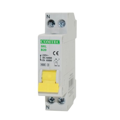 Siguranta automata modulara Comtec BRL 16816, 1P+N, 20 A, curba B foto