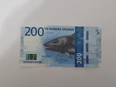 Norvegia 200 Kroner 2016 Noua foto