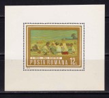 ✅RO 1973 ,LP 836 &quot;Reproduceri arta -Munca&quot; , colita 109 , MNH