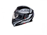 Cumpara ieftin Casca Moto Integrala SMK Twister Logo MA261, Marime S, Termoplast, Viziera Antizgarieturi, Compatibila Bluetooth, Parasolar Integrat