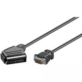 Cablu SCART la VGA Goobay, 15 pini, 5m - Conectare Monitor PC, Proiector