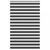 Jaluzea tip zebra neagră lățime țesătură 145,9 cm poliester