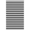 Jaluzea tip zebra neagră lățime țesătură 145,9 cm poliester