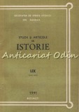 Studii Si Articole De Istorie LIX 1991 - N. Adaniloaie, Gh. Smarandache