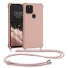Husa pentru Google Pixel 5, Silicon, Roz, 53843.154, Textil, Carcasa, Kwmobile
