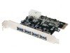 Card Extensie PCIe USB 3.0 x4 Porturi, Logilink