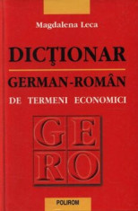 Dictionar german-roman de termeni economici/Magdalena Leca foto