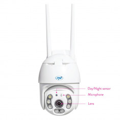 Camera supraveghere cu Cartela Sim 4G PNI IP65 Live PTZ 5MP detectie miscare, de exterior IP66, LED-uri noapte infrarosu