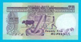 Bancnotă Seychelles (pick 33) 25 Rupees 1989 UNC serie: B995849