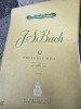Partitura, 12 preludii mici - J.S. Bach