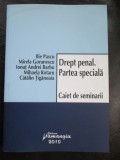 Drept penal. Partea speciala