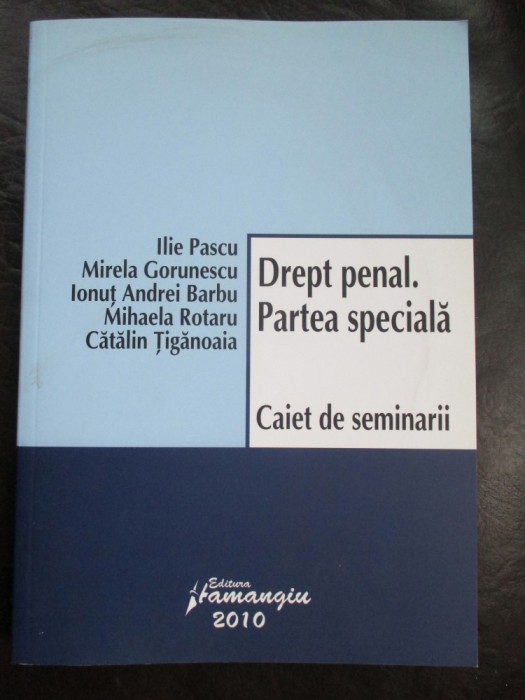 Drept penal. Partea speciala