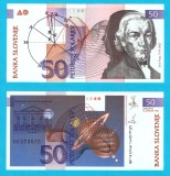 Slovenia (p#13) 50 Tolarjev 1992 UNC 'Jurij Vega'; (ROG CITITI DETALIILE!)