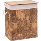Cos rufe 5Five Blackflora, bambus, 60 litri, 42x31x51 cm, natur Household NewTrend
