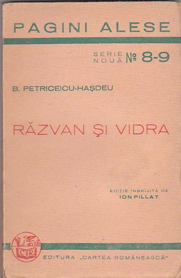 B. PETRICEICU-HASDEU - RAZVAN SI VIDRA ( 1940 )