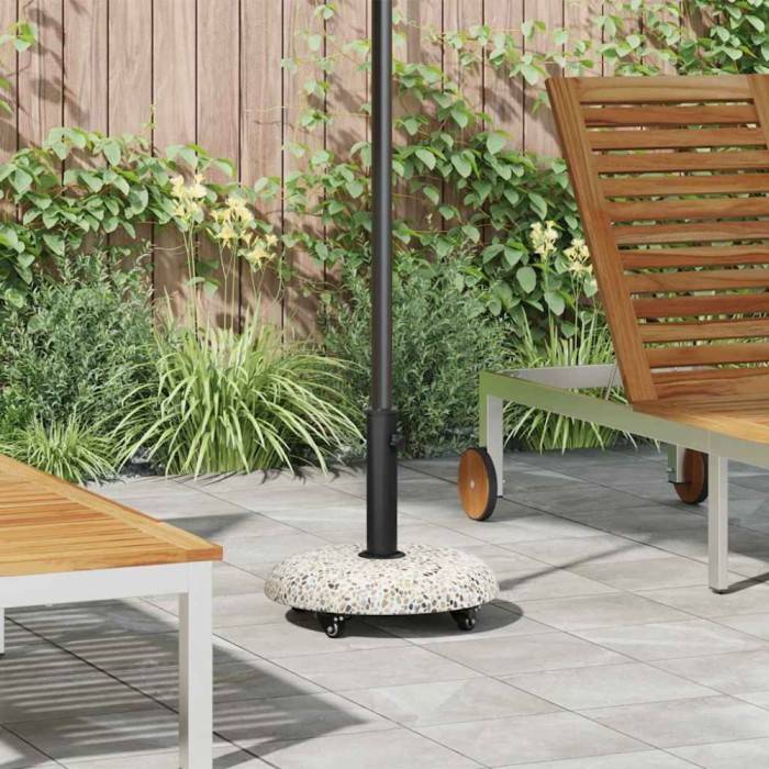 vidaXL Bază pentru umbrelă Multicolor și negru 45 x 45 x 40 cm