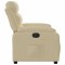 Fotoliu rabatabil electric, crem, material textil - 10