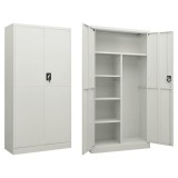 Cumpara ieftin Fiset, gri deschis, 90x40x180 cm, otel