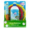 Set 4 accesorii pentru baloane de sapun si solutie, Fru Blu, Deluxe, 0.4 l