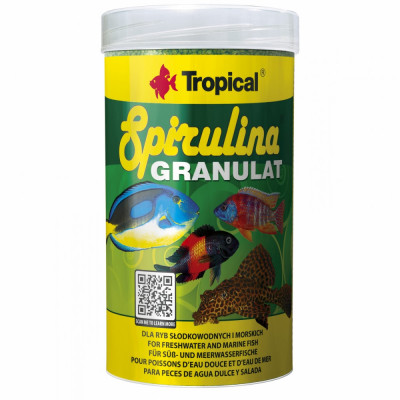 SPIRULINA GRANULAT Tropical Fish, 100ml/ 44g AnimaPet MegaFood foto