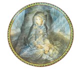 FARFURIE - APLICA VINTAGE DIN PORTELAN &quot; RAZA VIETII&quot; 1991