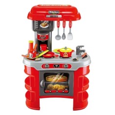 Bucatarie cu Aragaz Sunet Lumina &amp; 23 Accesorii pentru Copii