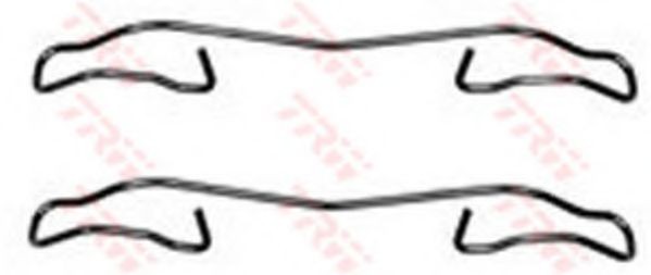 Set accesorii, placute frana FORD FOCUS II Limuzina (DA) (2005 - 2016) TRW PFK347