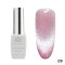 Oja semipermanenta, Snow White, 3D Cat Eye, Global Fashion 8ml, 09
