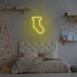 Cumpara ieftin Lampa de perete Socks, Neon Graph, 18x24x2 cm, galben