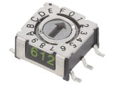&Icirc;ntrerupător codificare HEX/BCD 16 Poz SMD 80m&Omega;