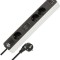 Prelungitor Brennenstuhl Ecolor 3 prize, countdown, 1x USB A, 1x USB-C, Buton On Off 1,5m H05VVF 3G1,5, alb negru